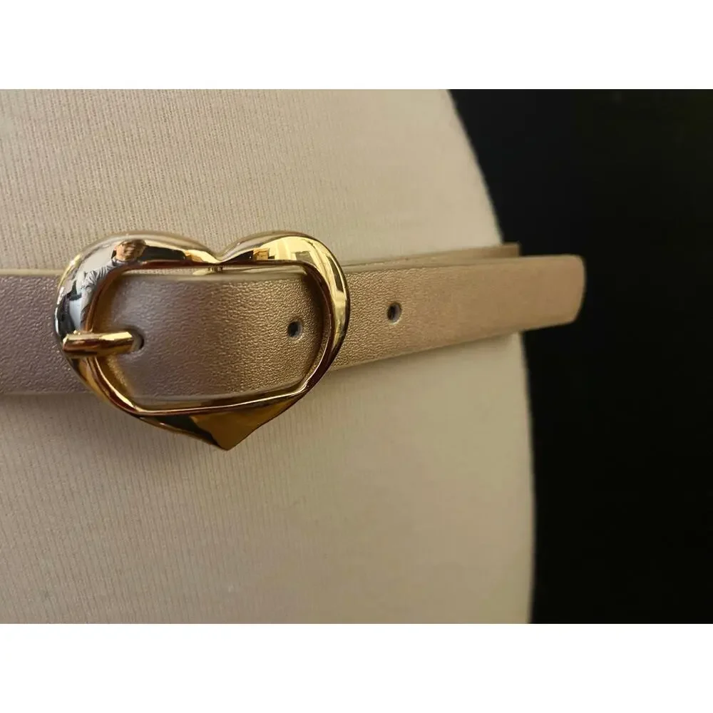GAP Skinny Metallic Rose Gold Belt sz XL